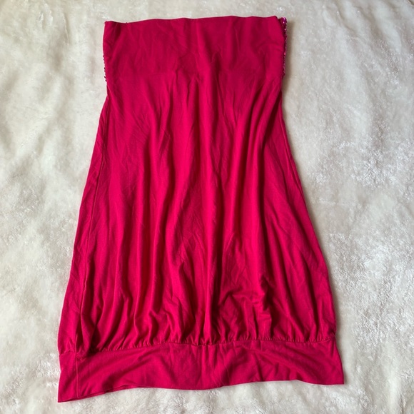 Sequin Hot Pink Mini Dress - Picture 2 of 3